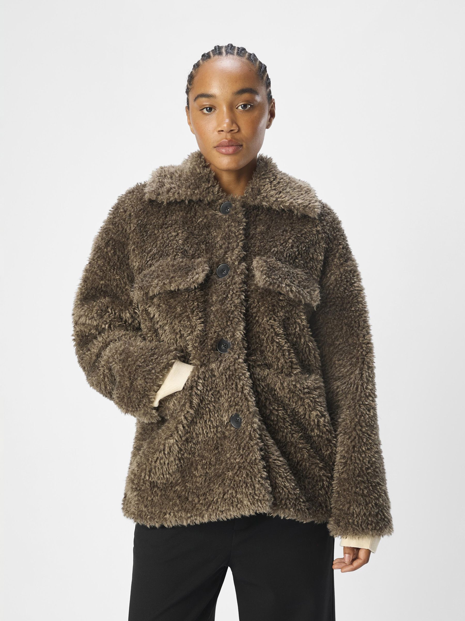 Grey teddy sweater best sale