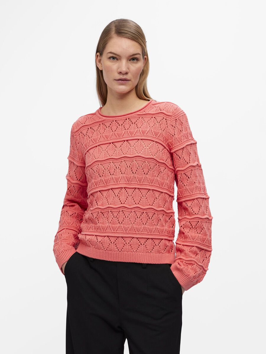 Object Collectors Item LONG SLEEVED KNITTED PULLOVER, Georgia Peach, highres - 23043459_GeorgiaPeach_003.jpg