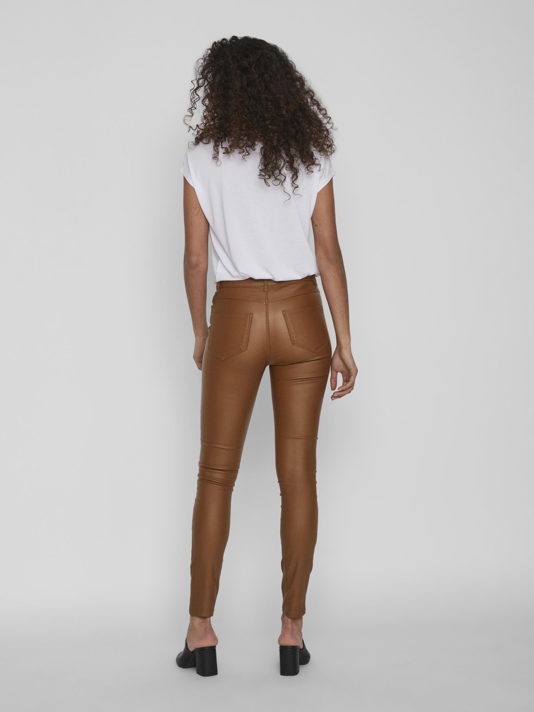 Coated skinny fit jeans Vila