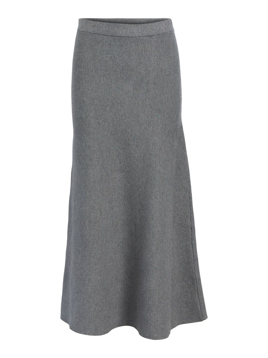 Product carousel image - EN MAILLE JUPE LONGUE, Medium Grey Melange | 2