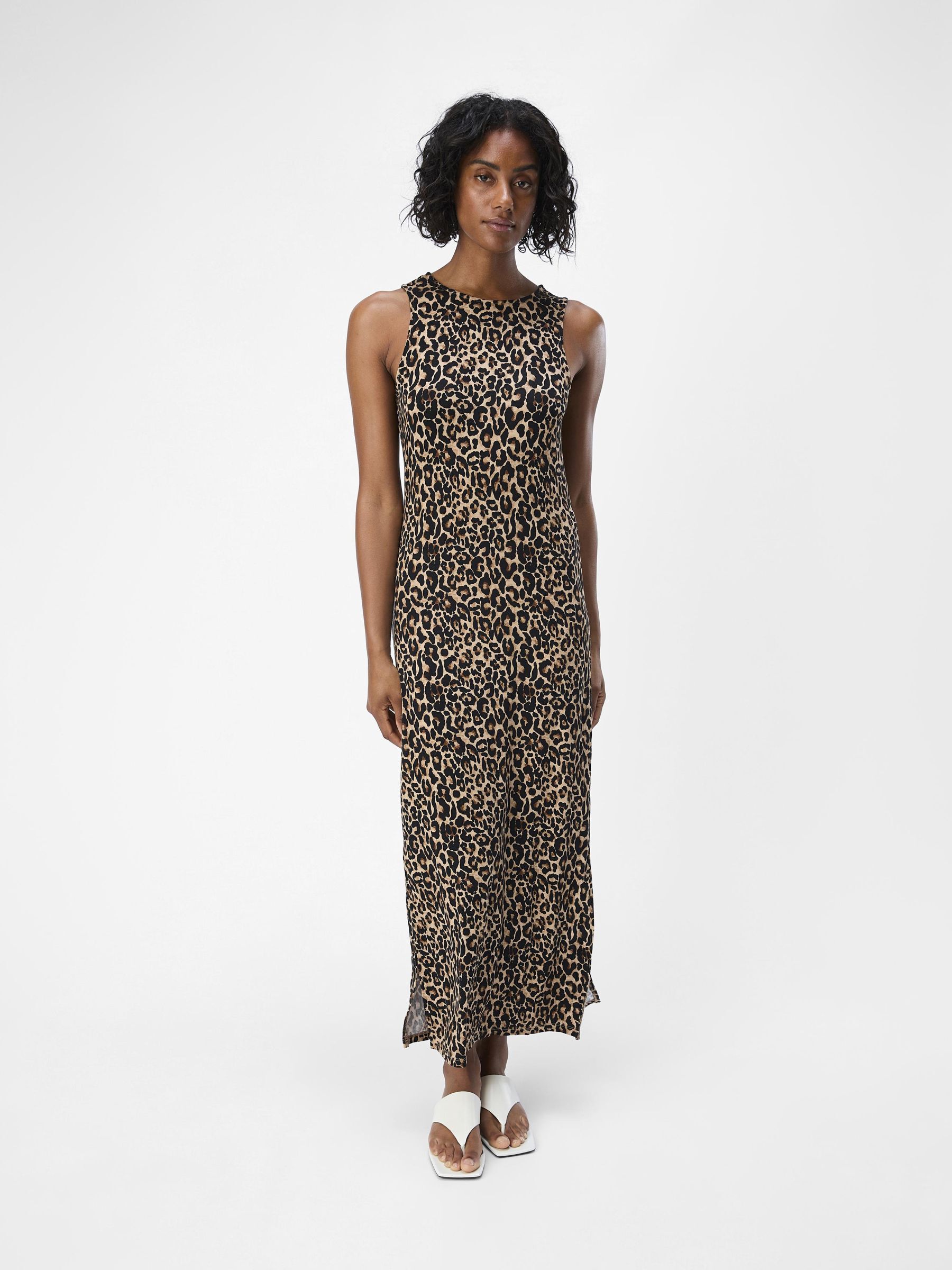 Robe longue imprimé léopard deals