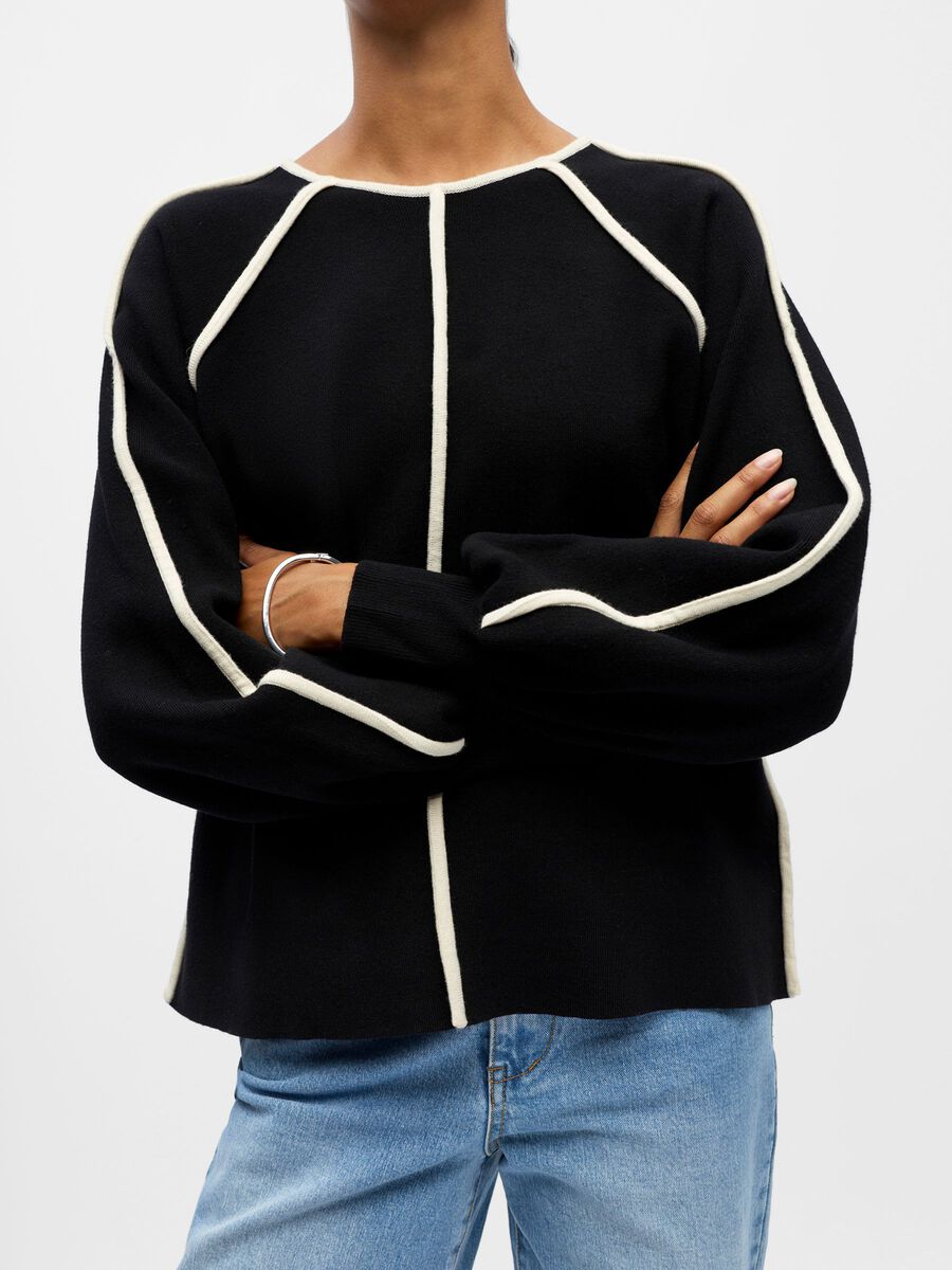 Product carousel image - DÉTAILLÉ PULL EN MAILLE, Black | 3