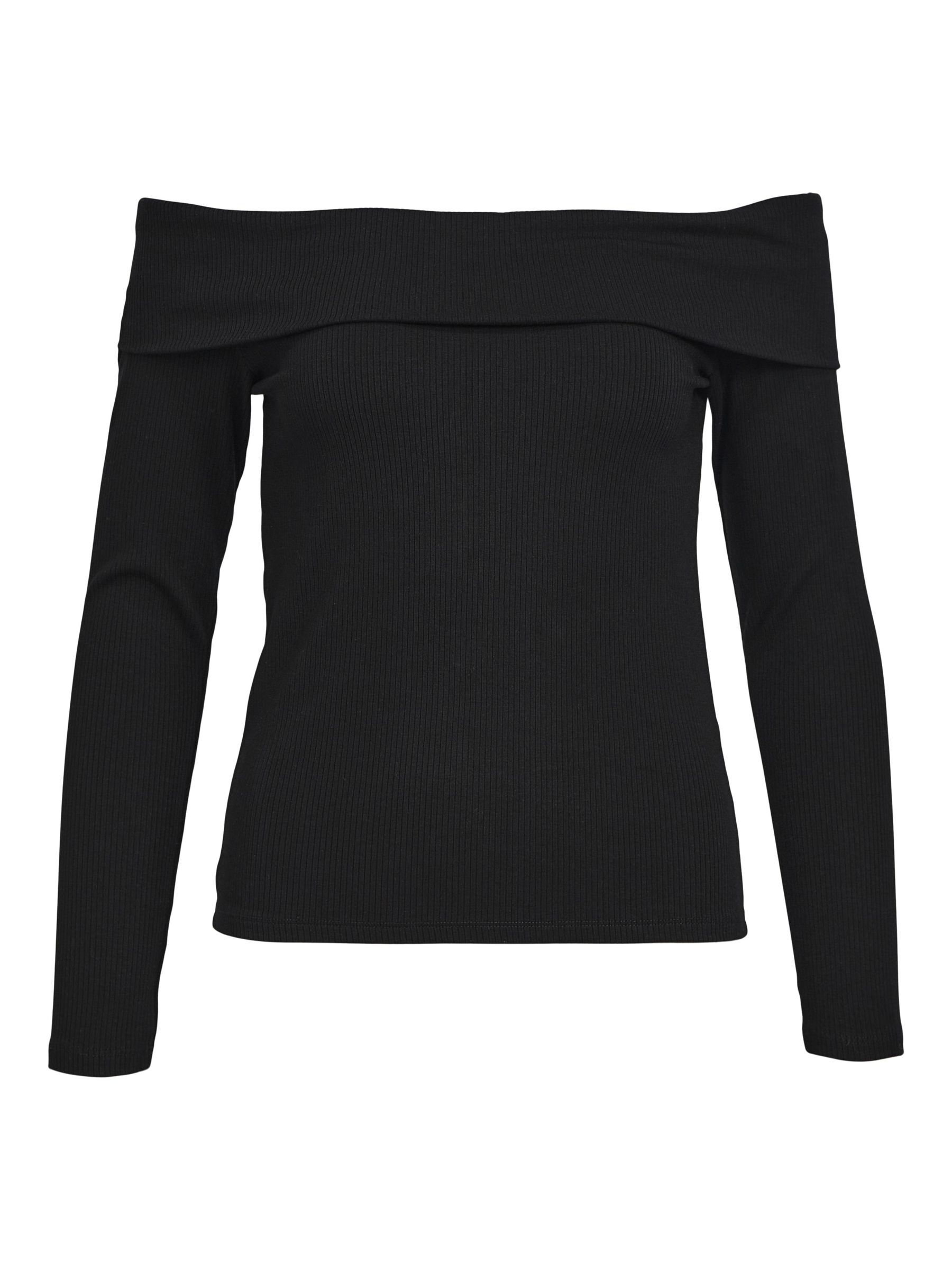 Zwart off online shoulder top