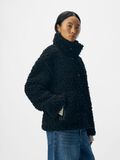 Product image thumbnail - IMITERET FÅREULD JAKKE, Black | 7