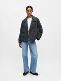 Product image thumbnail - OBJKEILY SHORT JACKET, Dark Grey Melange | 4