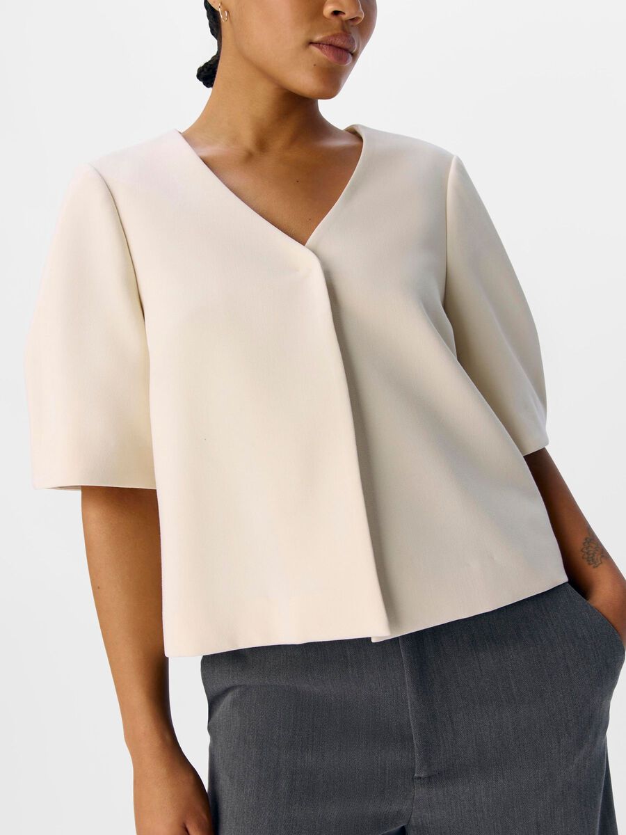 Carousel image - KURZARM BLAZER, Sandshell | 5