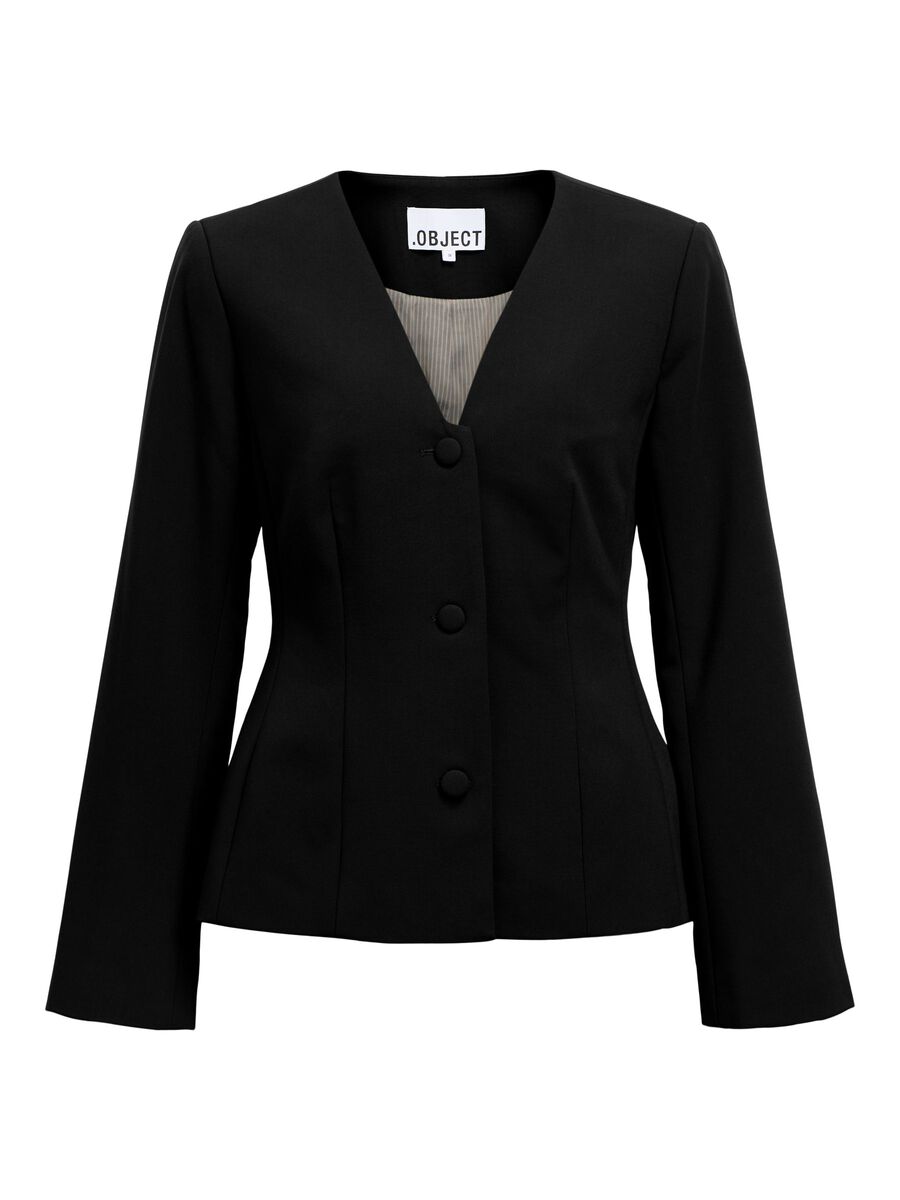 Carousel image - FITTED BLAZER, Black | 1