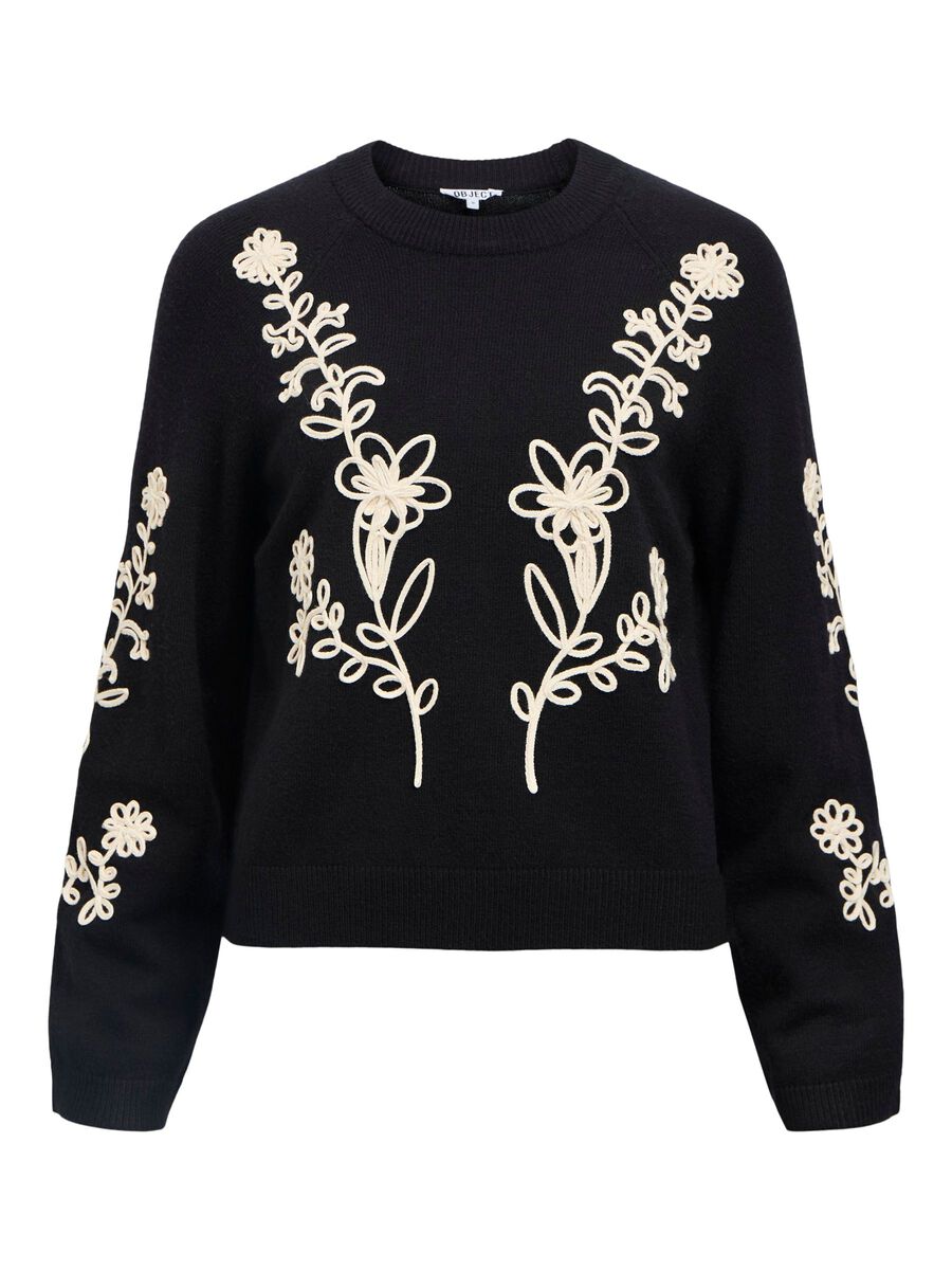 Carousel image - KNITTED PULLOVER, Black | 1