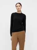 Object Collectors Item O-NECK KNITTED PULLOVER, Black, highres - 23034469_Black_003.jpg