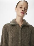 OBJECT ZIP-UP KNITTED CARDIGAN, Morel, highres - 23044658_Morel_1123566_006.jpg
