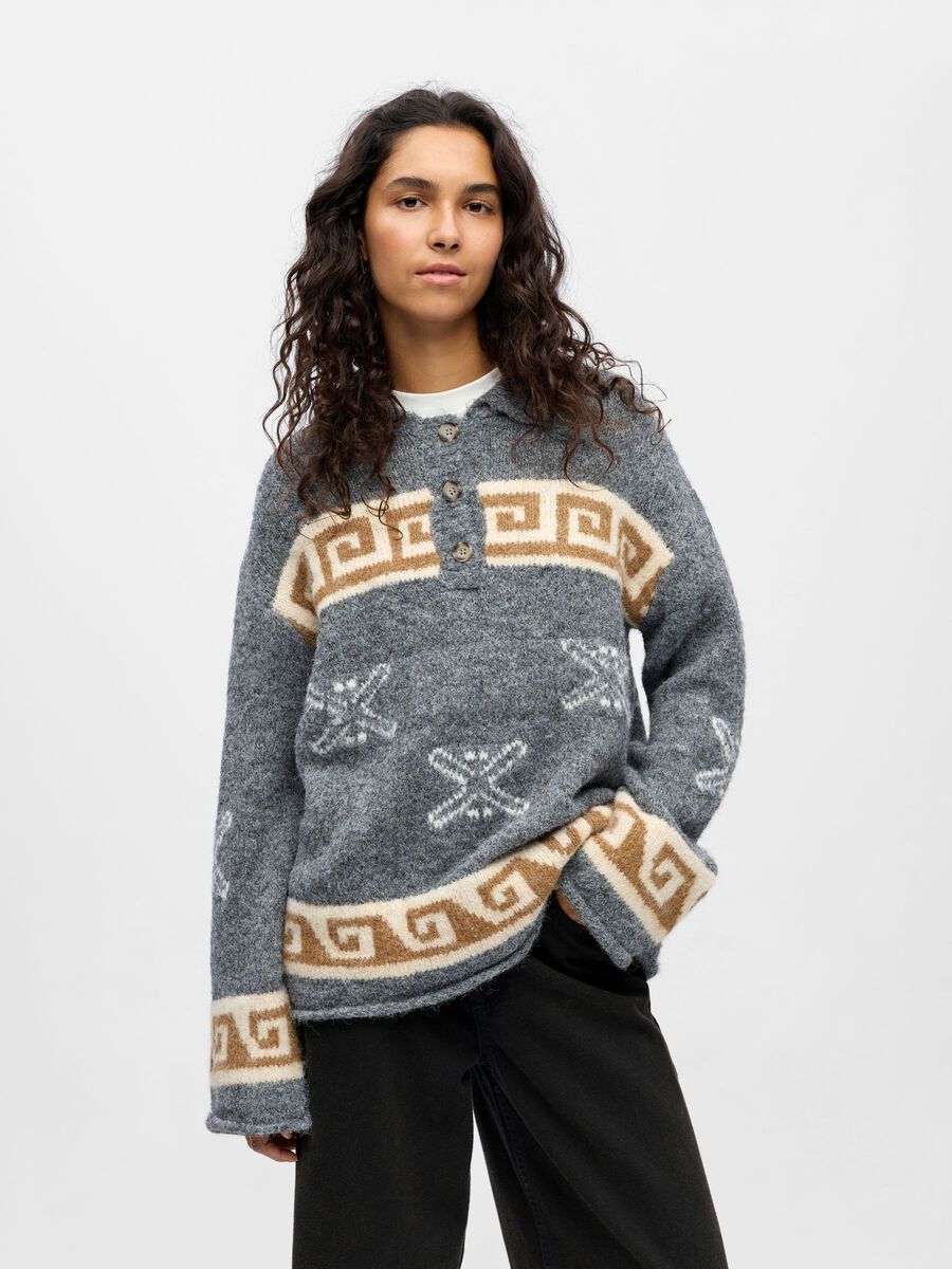 Product carousel image - EN MAILLE POLO, Medium Grey Melange | 1