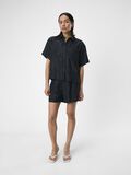 OBJECT TEXTURED SHORT SLEEVED SHIRT, Black, highres - 23044060_Black_005.jpg