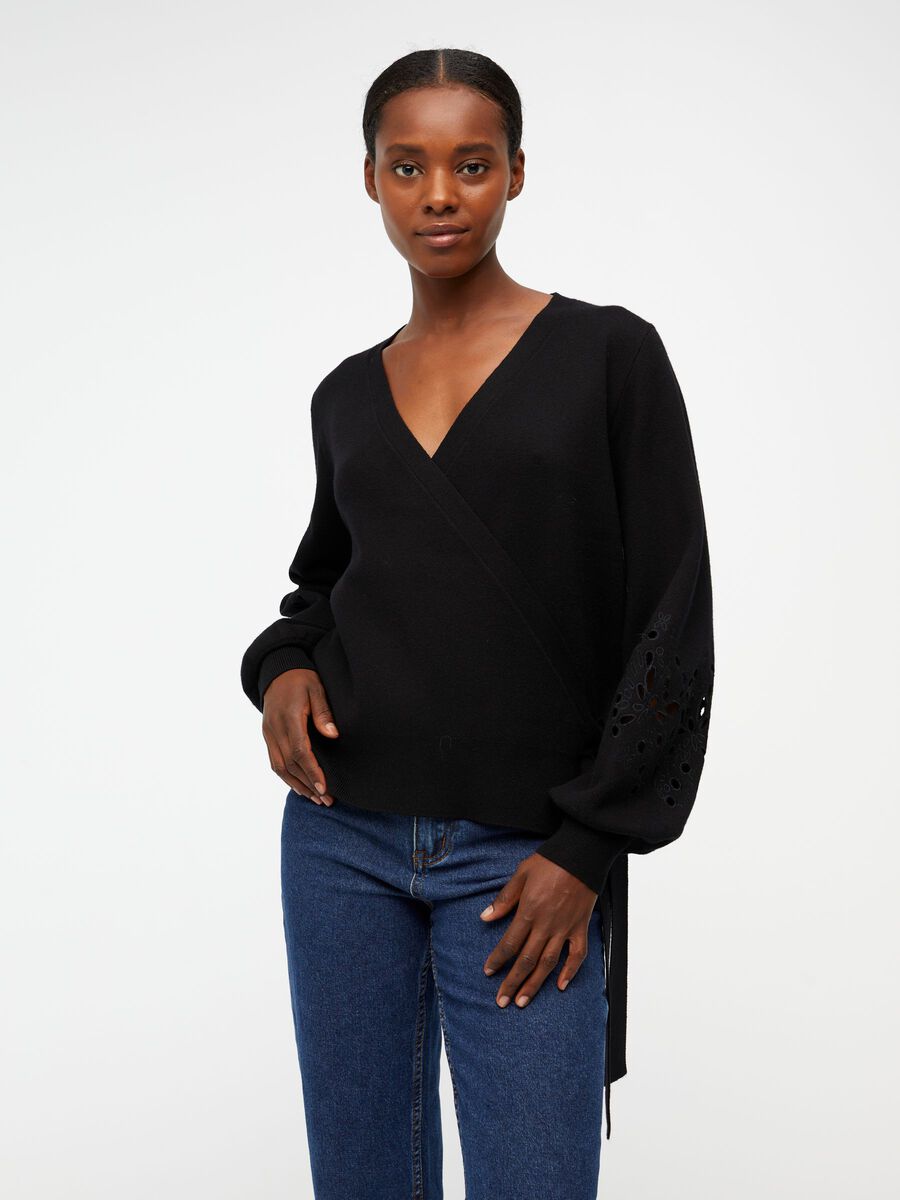 Object Collectors Item EMBROIDERED CARDIGAN, Black, highres - 23040945_Black_003.jpg