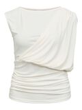 Product image thumbnail - DRAPERET TOP, Cloud Dancer | 1