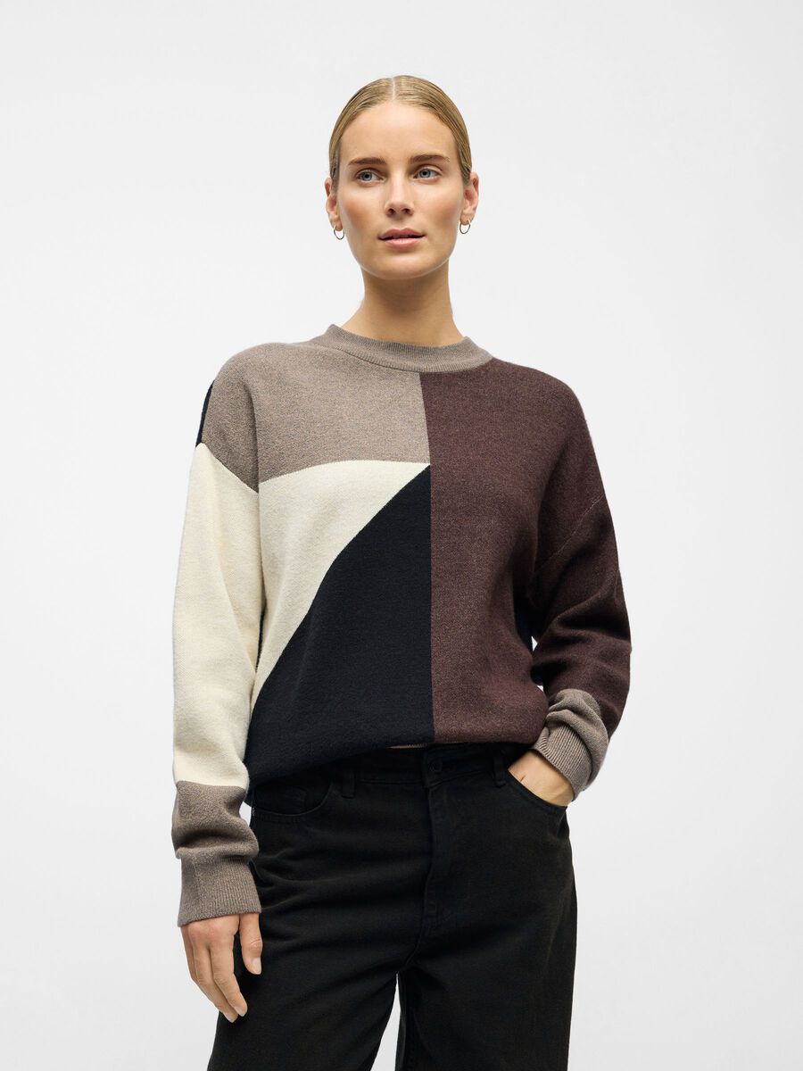 Carousel image - KNITTED PULLOVER, Morel | 2