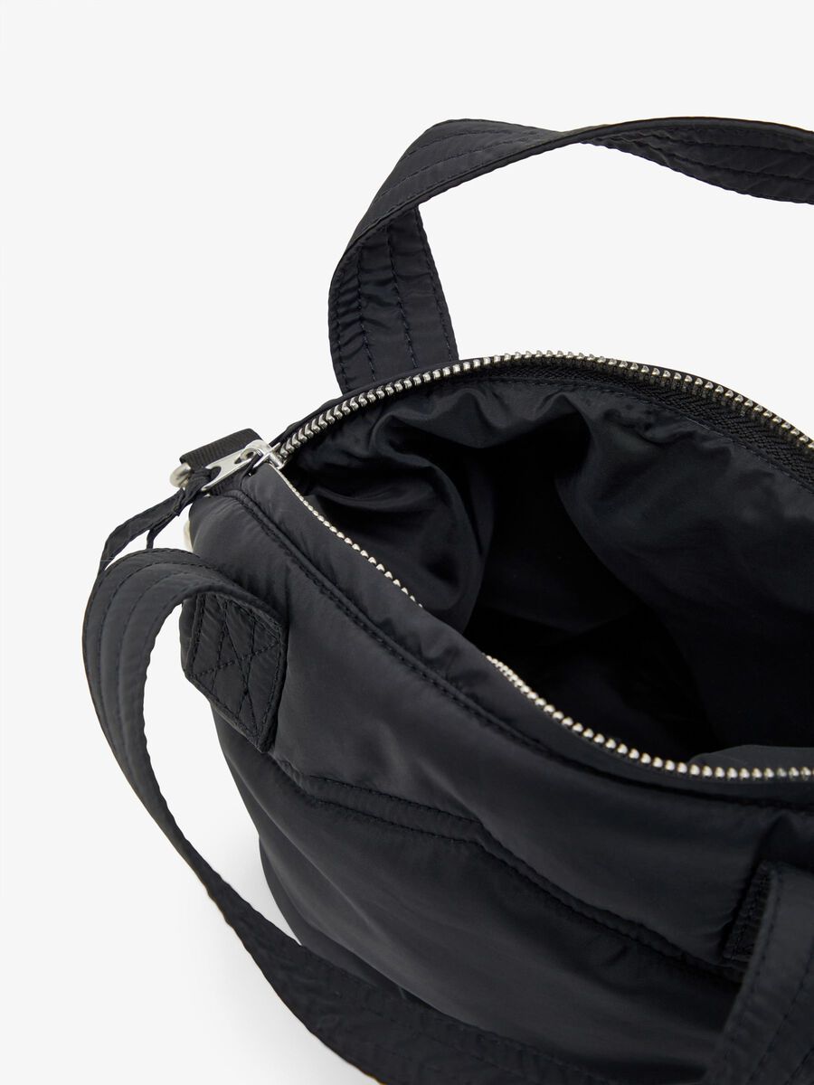 Carousel image - SMALL QUILTED CROSSBODY BAG, Black | 4
