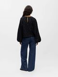 Product image thumbnail - BALLOON SLEEVED BLOUSE, Black | 3