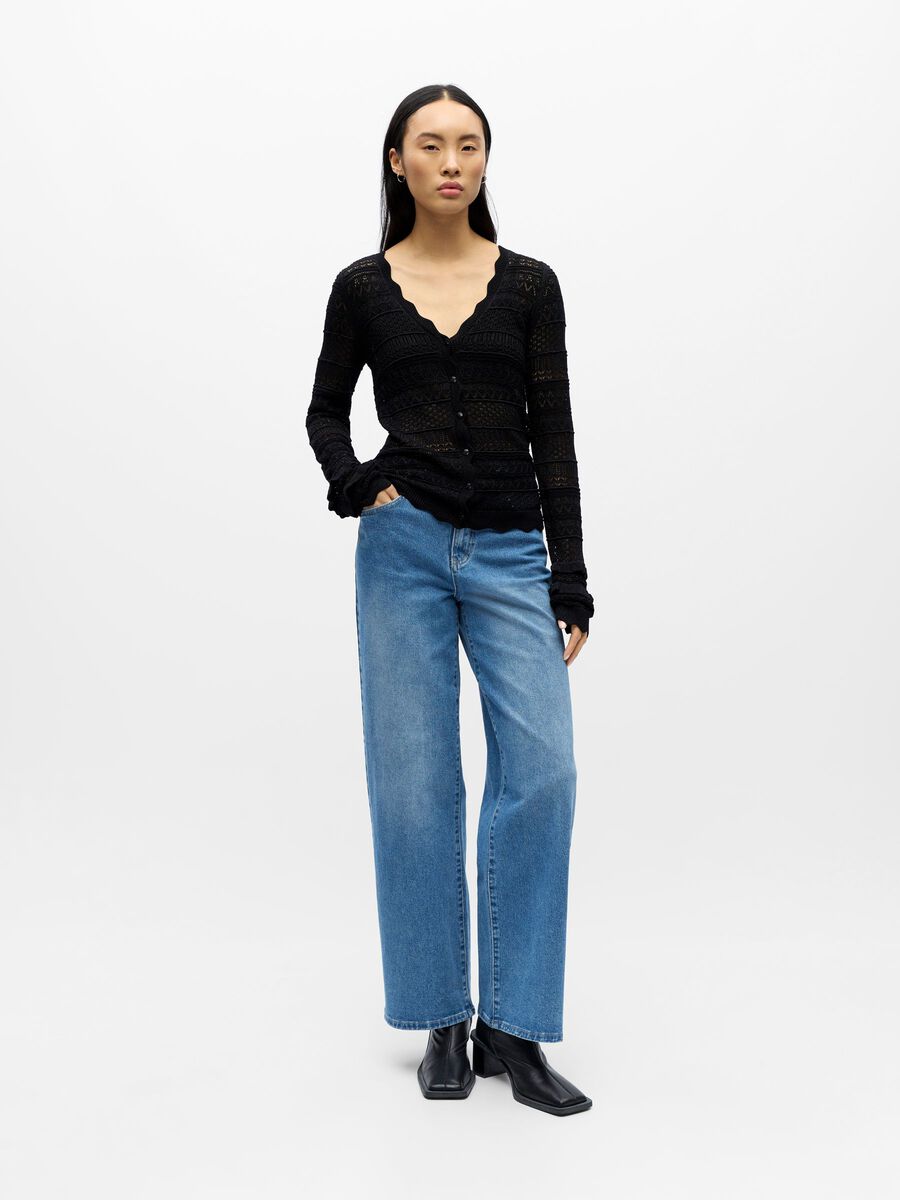 Product carousel image - KNITTED CARDIGAN, Black | 5