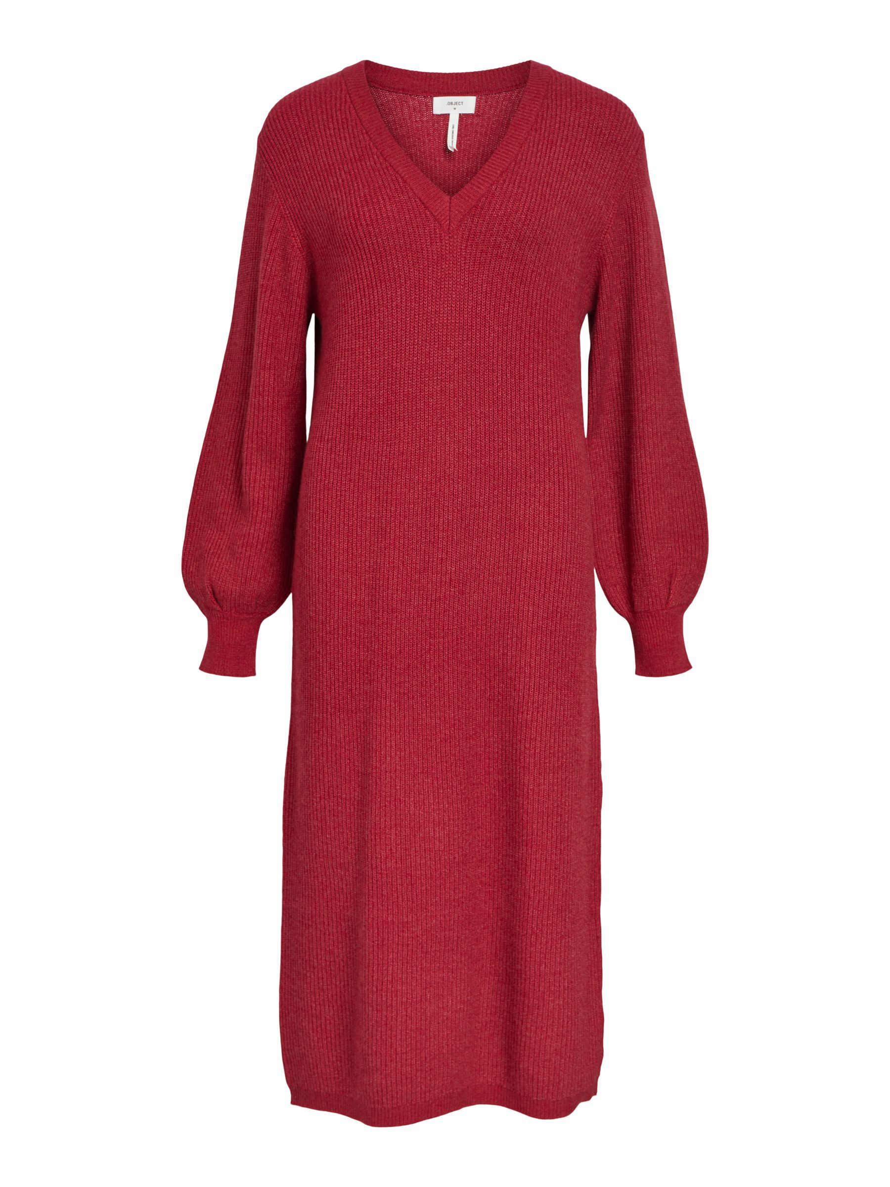 Vestido rojo punto best sale