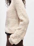 Product image thumbnail - BESTICKTER PULLOVER, White Sand | 5