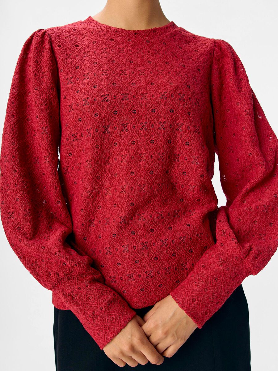 Carousel image - MANCHES LONGUES TOP, Karanda Red | 5