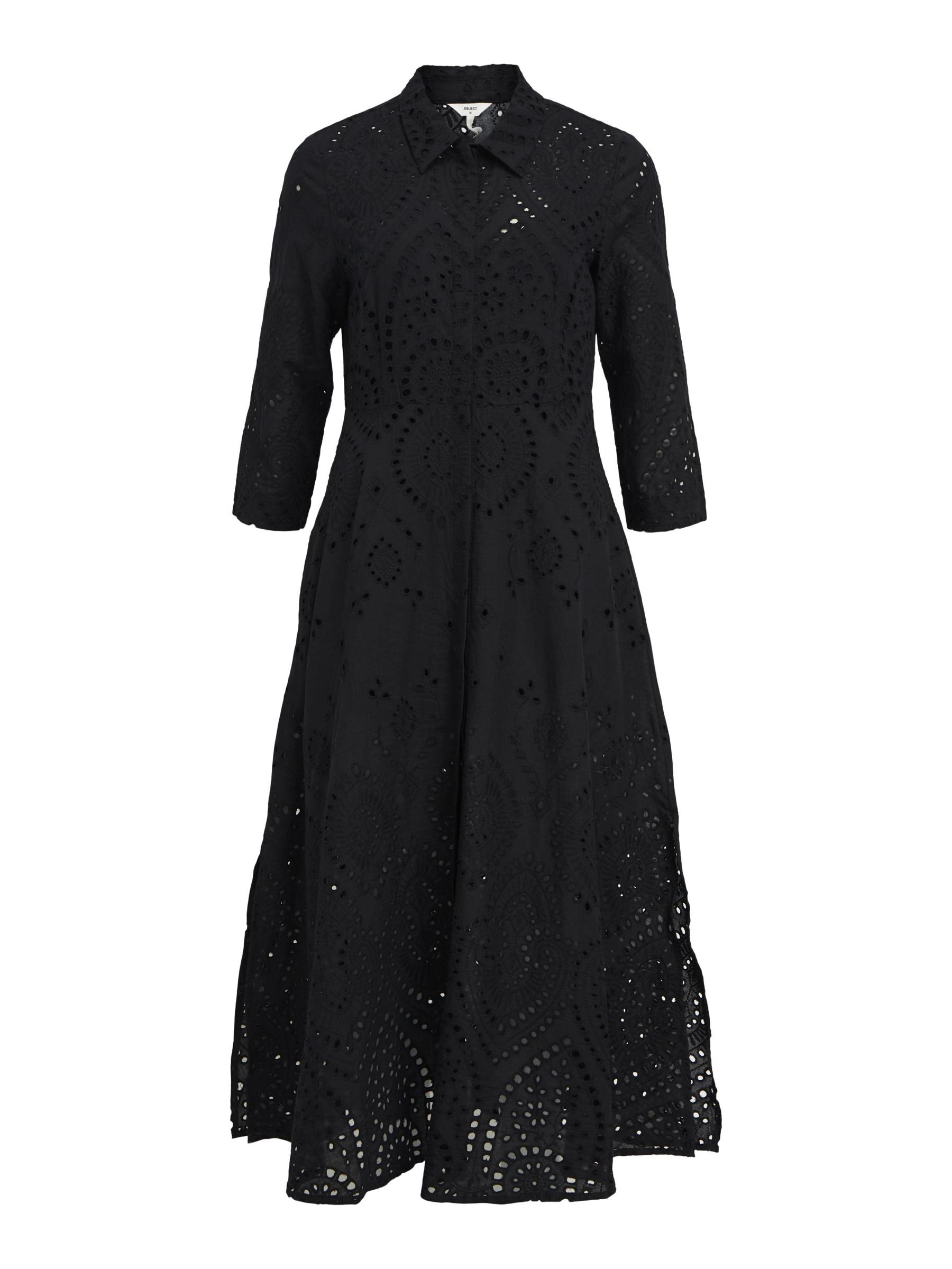 Robe broderie online anglaise noire