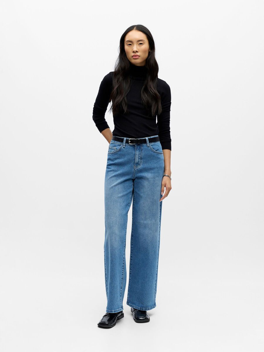 Carousel image - WIDE-LEG JEANS, Light Blue Denim | 5
