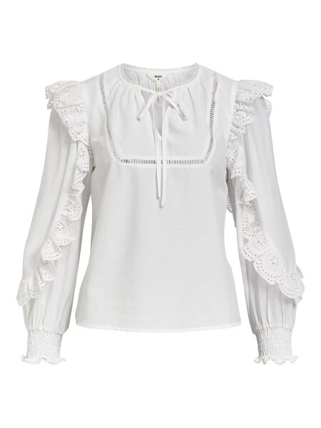Object Collectors Item RUFFLED BLOUSE, Cloud Dancer, highres - 23043913_CloudDancer_001.jpg