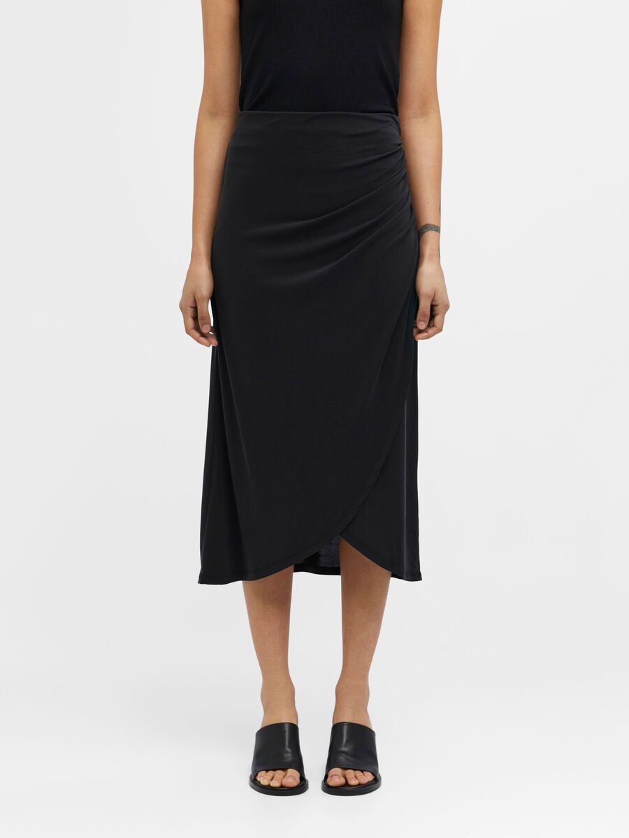 Object Collectors Item OBJANNIE MIDI SKIRT, Black, highres - 23040619_Black_003.jpg