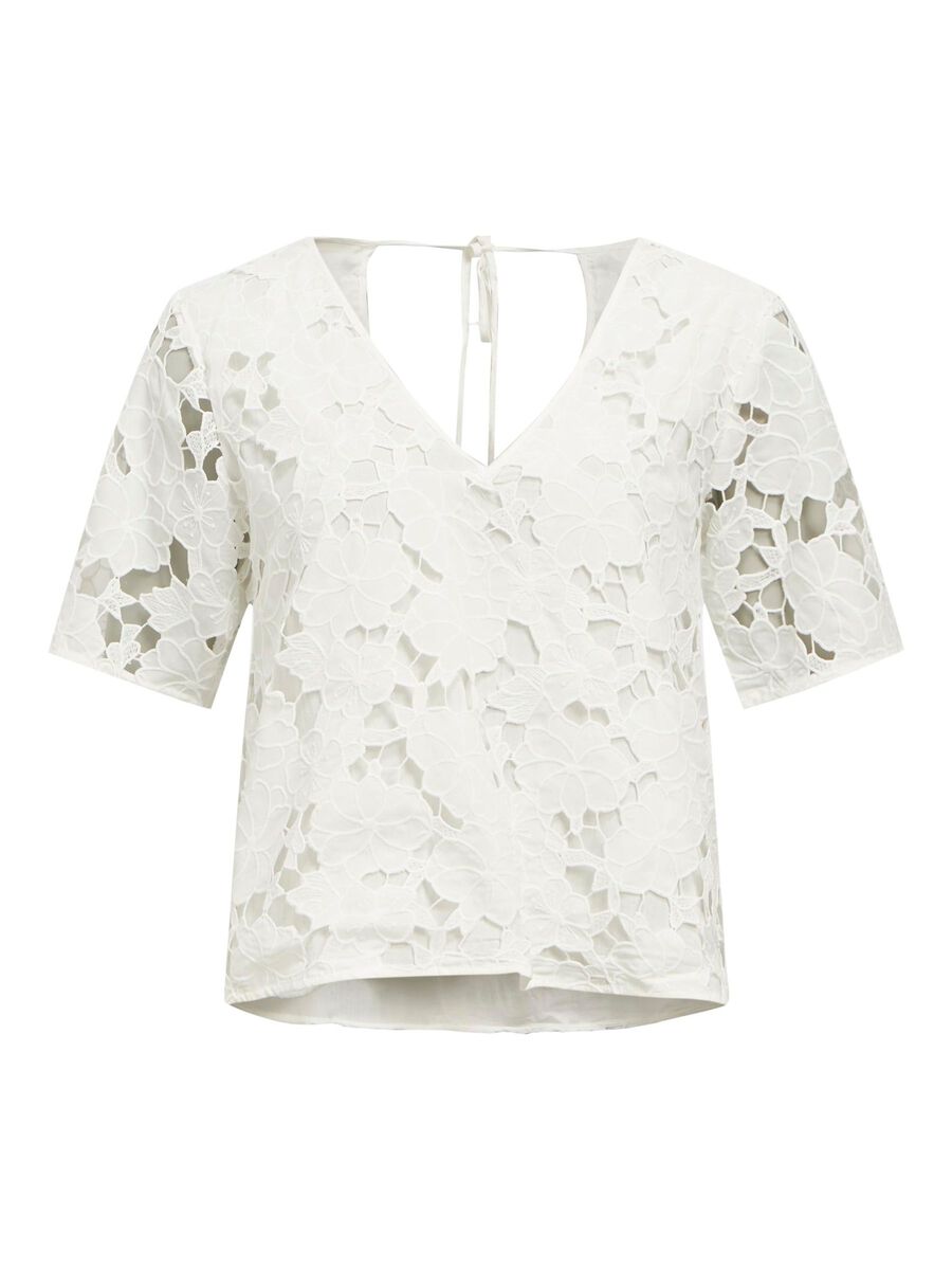 OBJECT V-NECK TOP, White, highres - 23046358_White_001.jpg