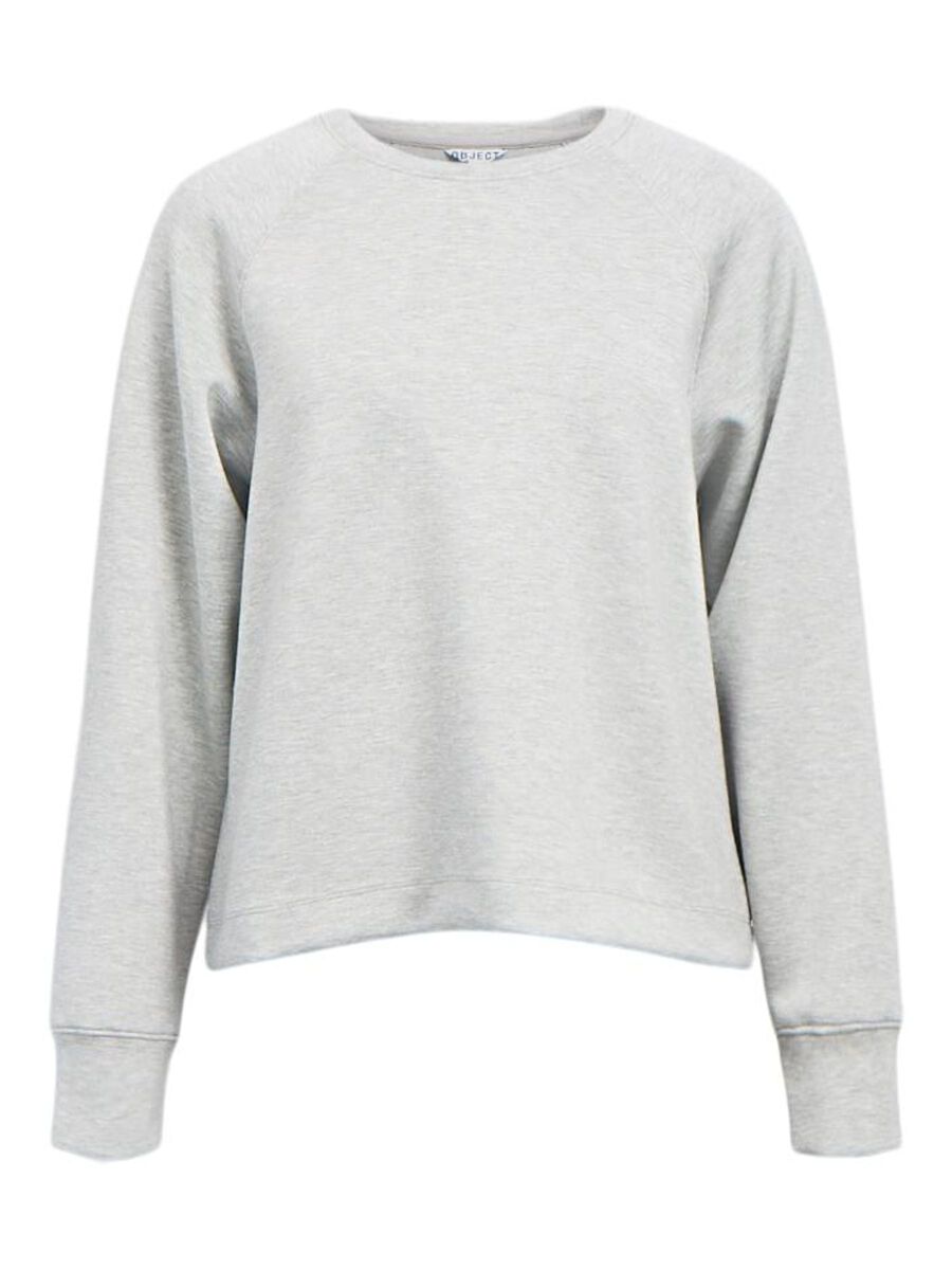 OBJECT KLASSIEKE SWEATSHIRT, Light Grey Melange, highres - 23047204_LightGreyMelange_001.jpg