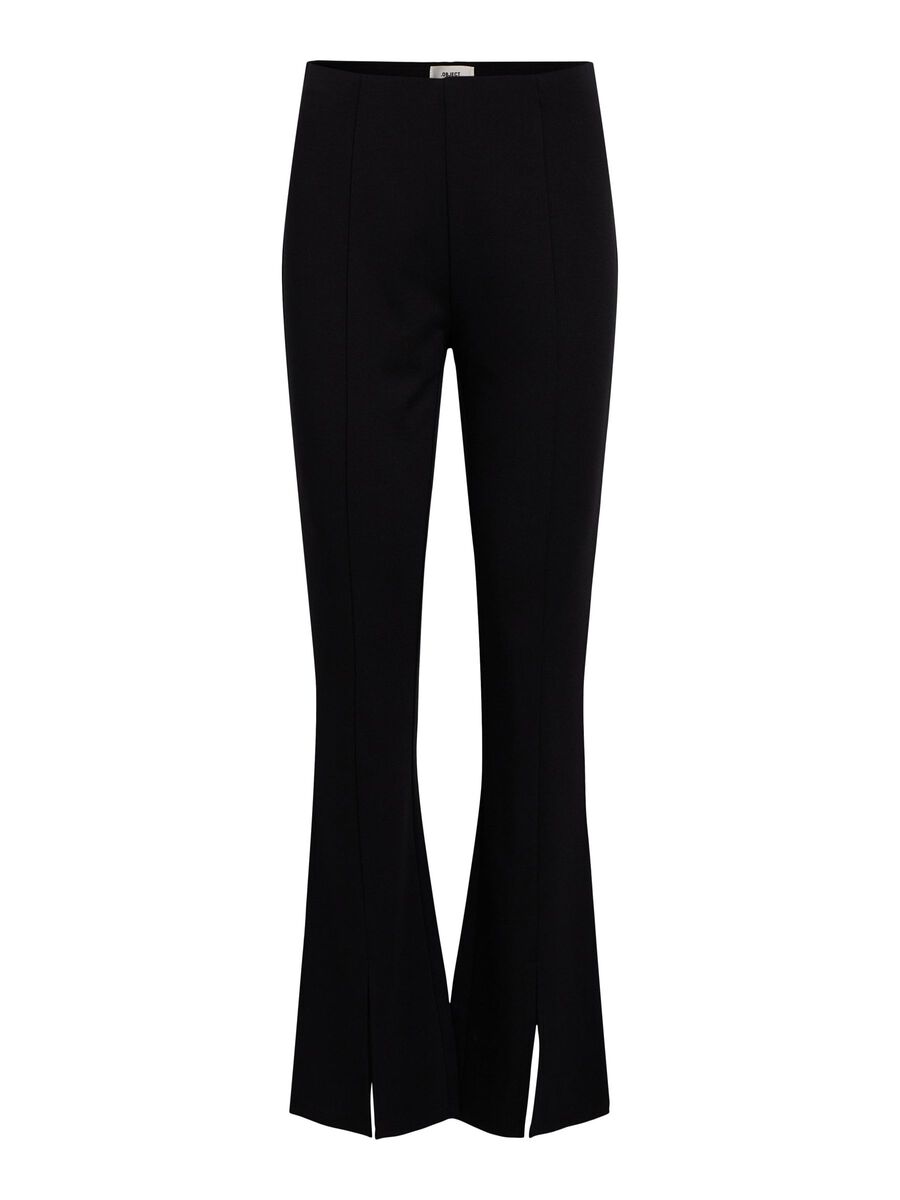 OBJECT HIGH WAISTED FLARED TROUSERS, Black, highres - 23043929_Black_001.jpg
