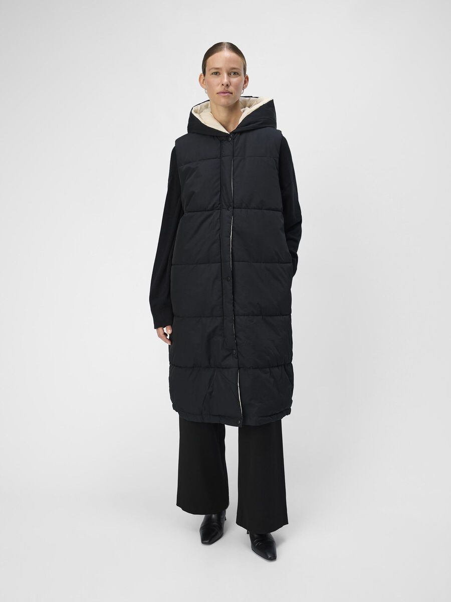 Black longline gilet zara clearance