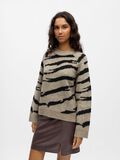 Product image thumbnail - PATTERNED KNITTED JUMPER, Morel | 2