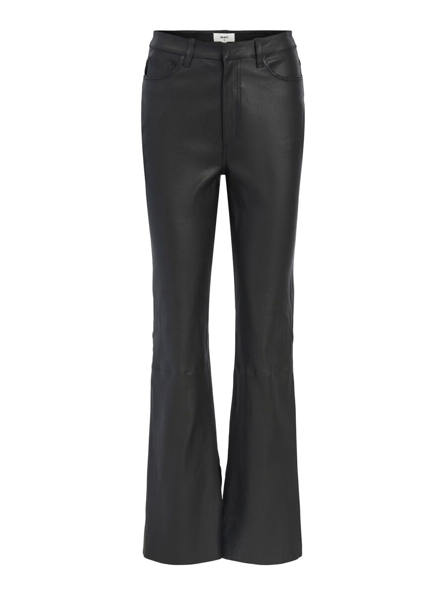 Object Collectors Item LEATHER TROUSERS, Black, highres - 23040286_Black_001.jpg