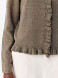 Product image thumbnail - FRILLED CARDIGAN, Morel | 5