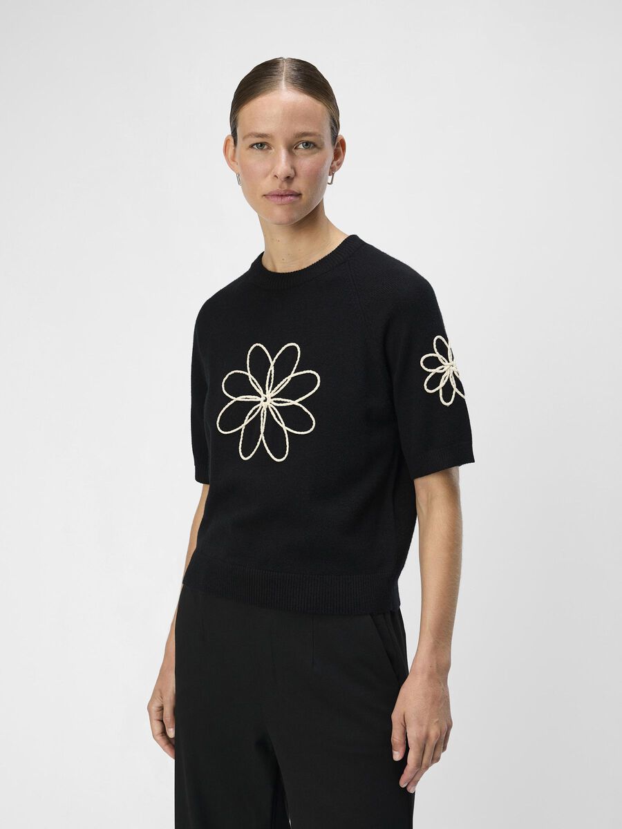 OBJECT KURZARM PULLOVER, Black, highres - 23046234_Black_1175398_003.jpg