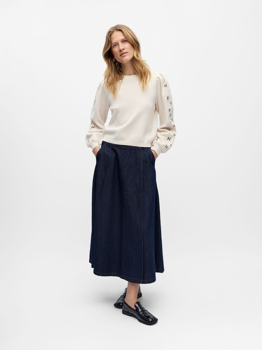 Carousel image - KNITTED PULLOVER, White Sand | 4