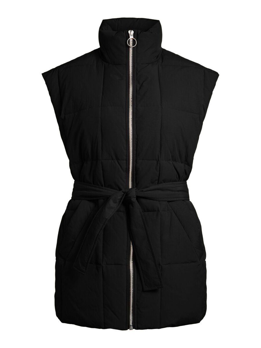 Object Collectors Item TIE WAIST PADDED GILET, Black, highres - 23036331_Black_001.jpg