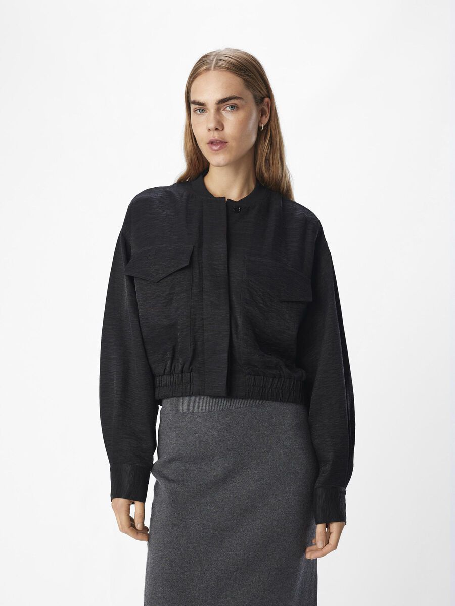 OBJECT LIGHTWEIGHT BOMBER JACKET, Black, highres - 23045303_Black_003.jpg