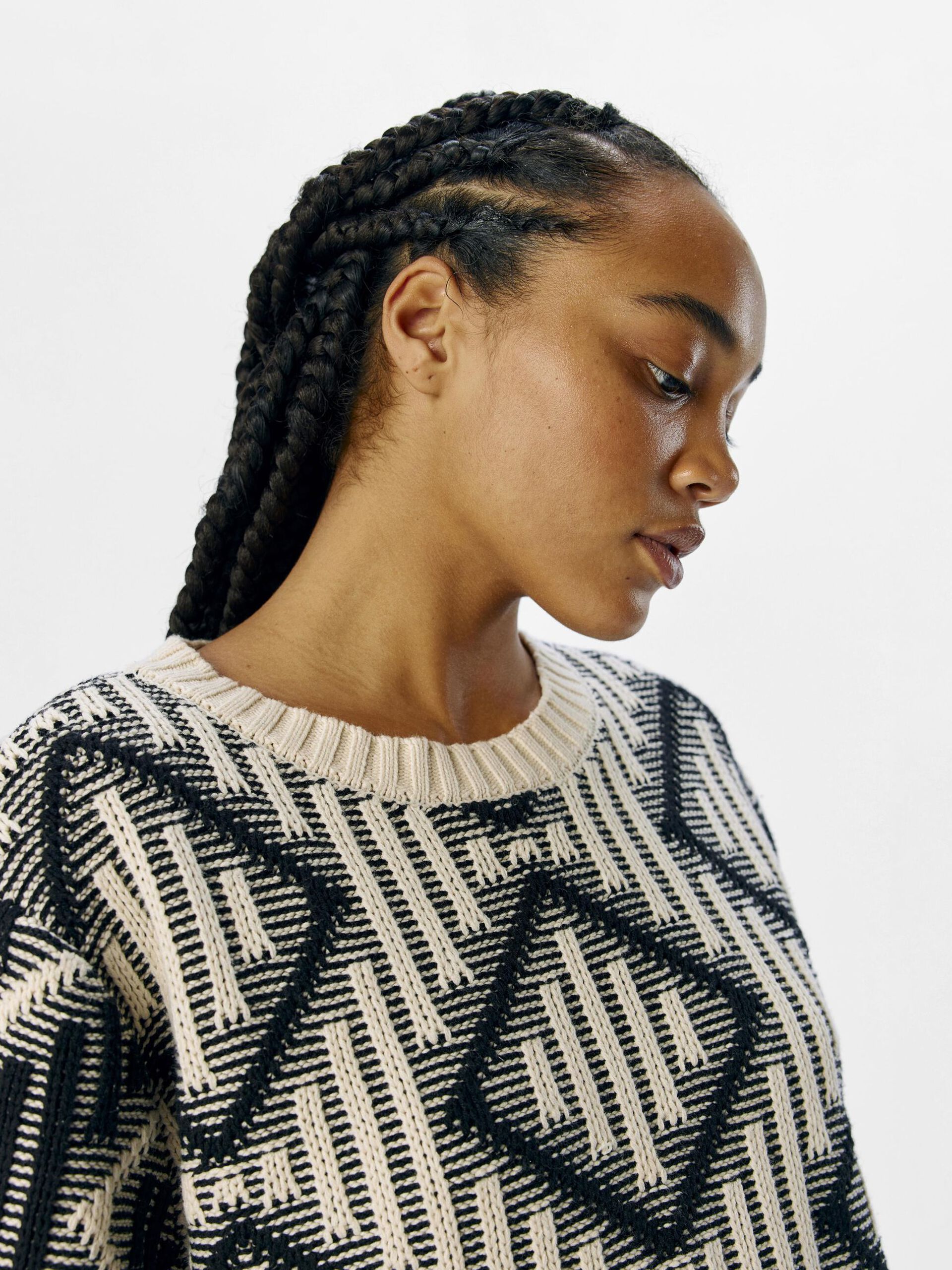 Carousel image - DETAILED KNITTED PULLOVER, Sandshell | 5