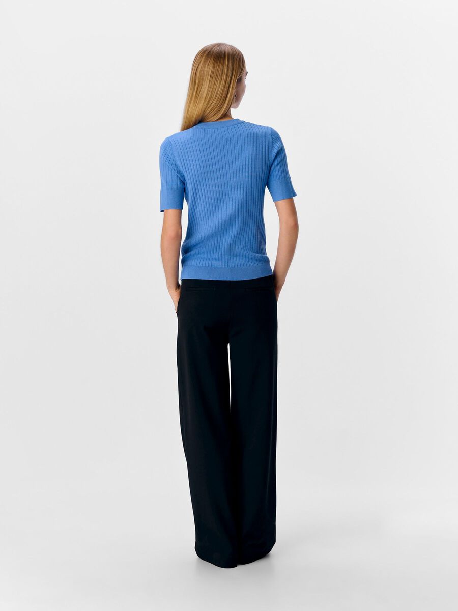 OBJECT OBJNOELLE KNITTED TOP, Cornflower Blue, highres - 23040626_CornflowerBlue_1106763_004.jpg