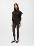 Product image thumbnail - OBJBELLE LEGGINGS, Seal Brown | 4