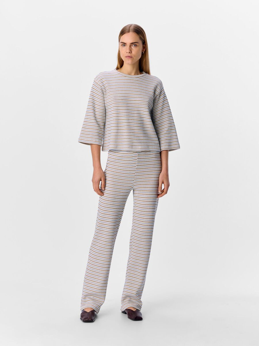 OBJECT STRIPED TROUSERS, Sandshell, highres - 23046385_Sandshell_1179037_005.jpg
