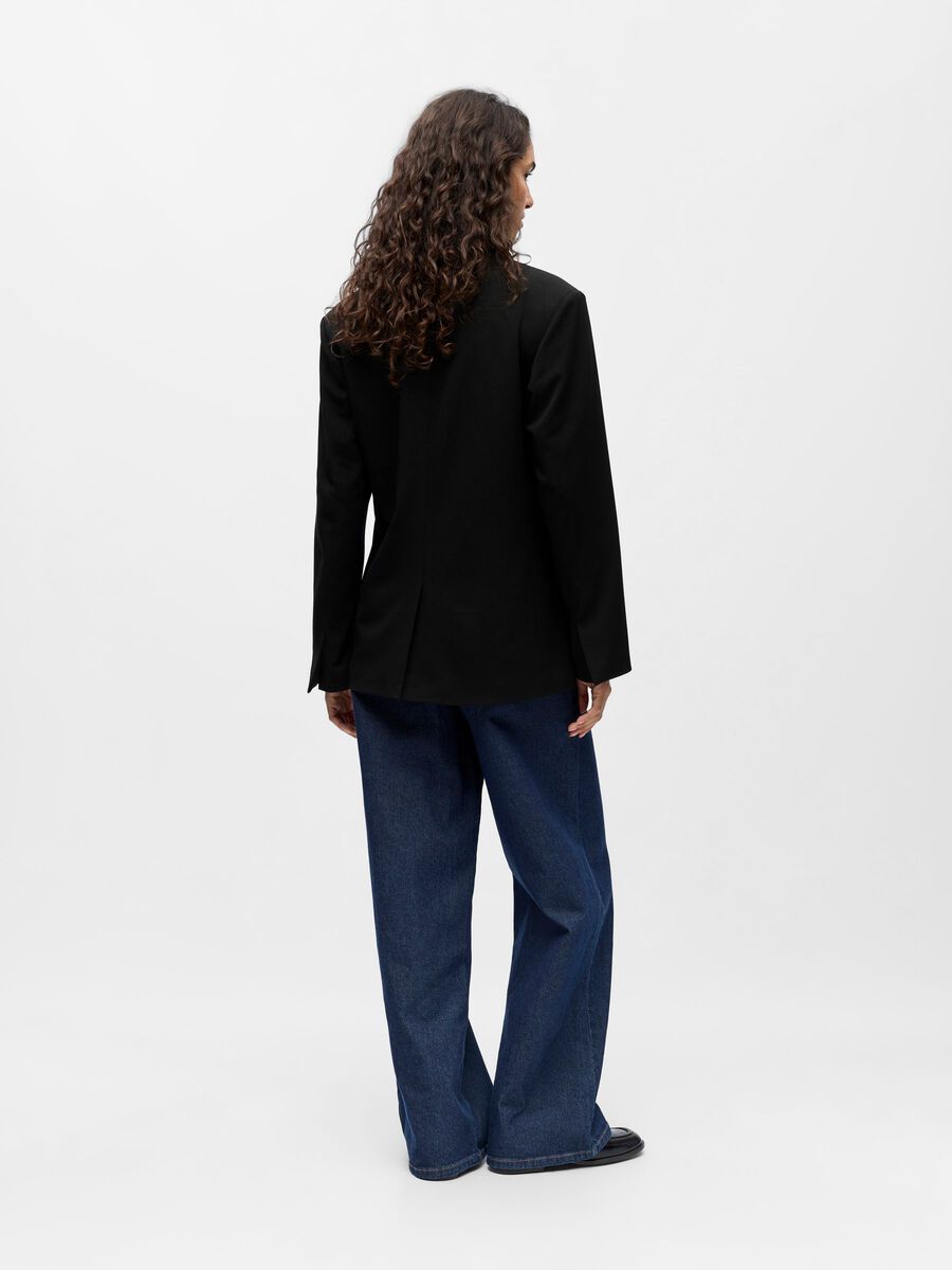 Carousel image - LONG BLAZER, Black | 3