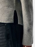 Product image thumbnail - KNITTED PULLOVER, Light Grey Melange | 5