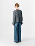 Product image thumbnail - STRIKKET CARDIGAN, Medium Grey Melange | 3