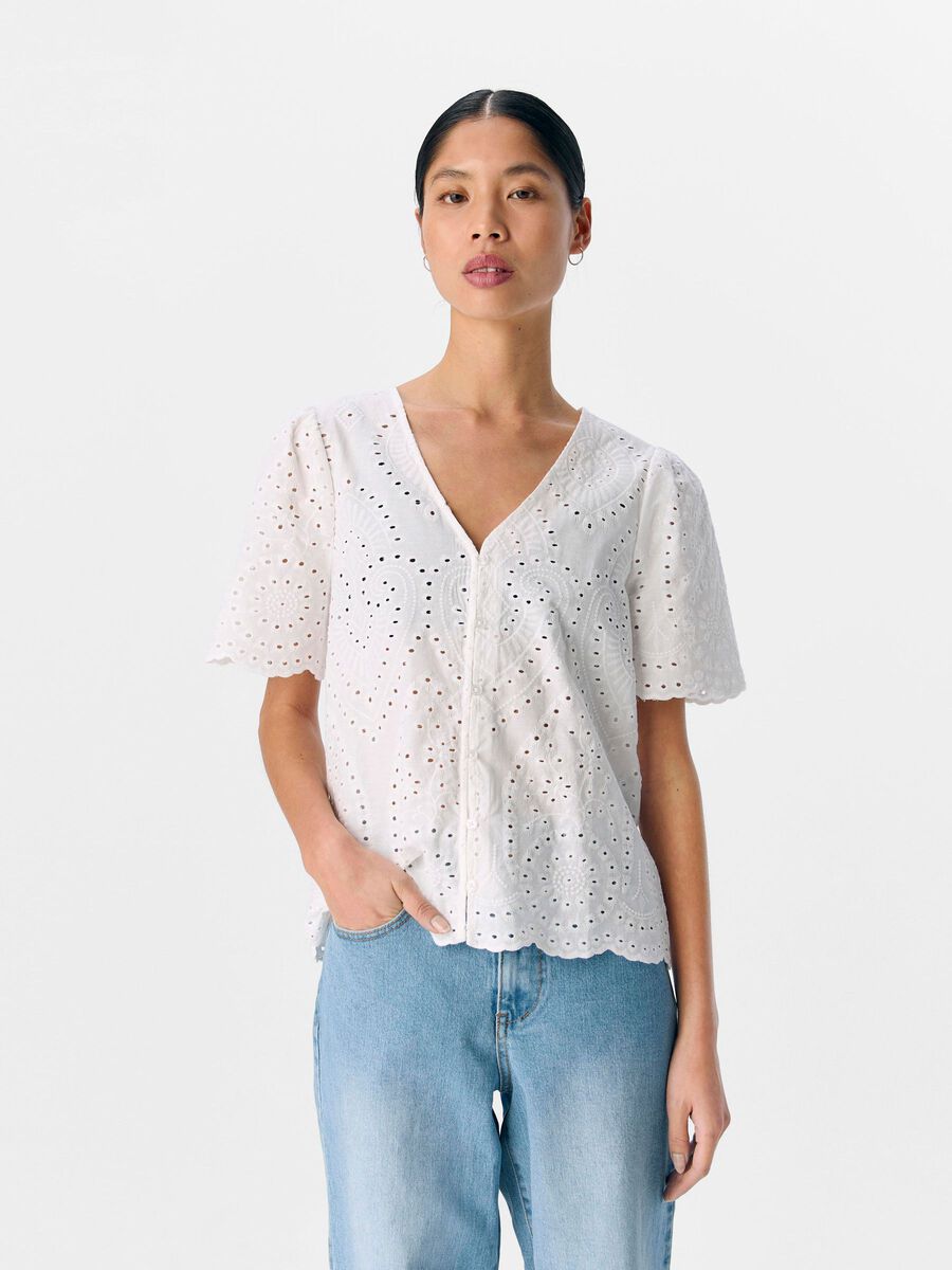 OBJECT BRODERIE ANGLAISE SKJORTE, Cloud Dancer, highres - 23046824_CloudDancer_003.jpg