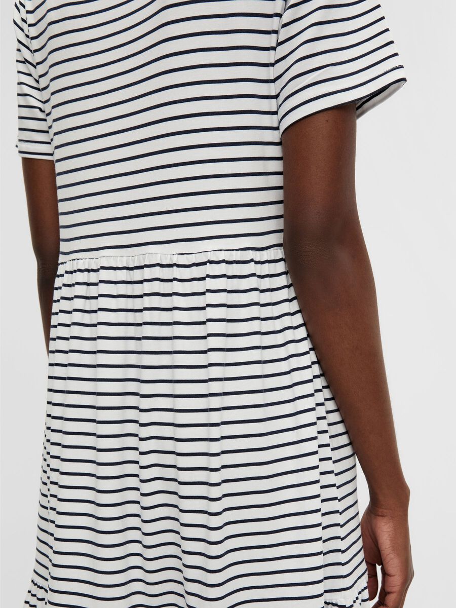 Carousel image - SHORT SLEEVED MIDI DRESS, White | 6