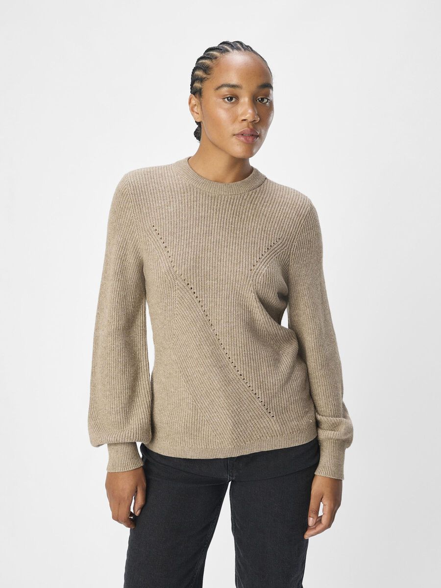 OBJECT KNITTED PULLOVER, Desert Taupe, highres - 23044621_DesertTaupe_1141041_003.jpg